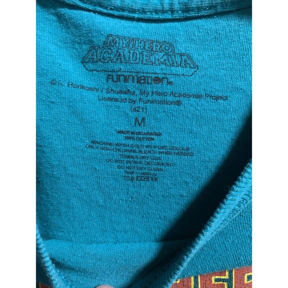 My Hero Academia Plus Ultra Deku Turquoise Graphic Men’s Medium T-Shirt - Picture 3 of 4